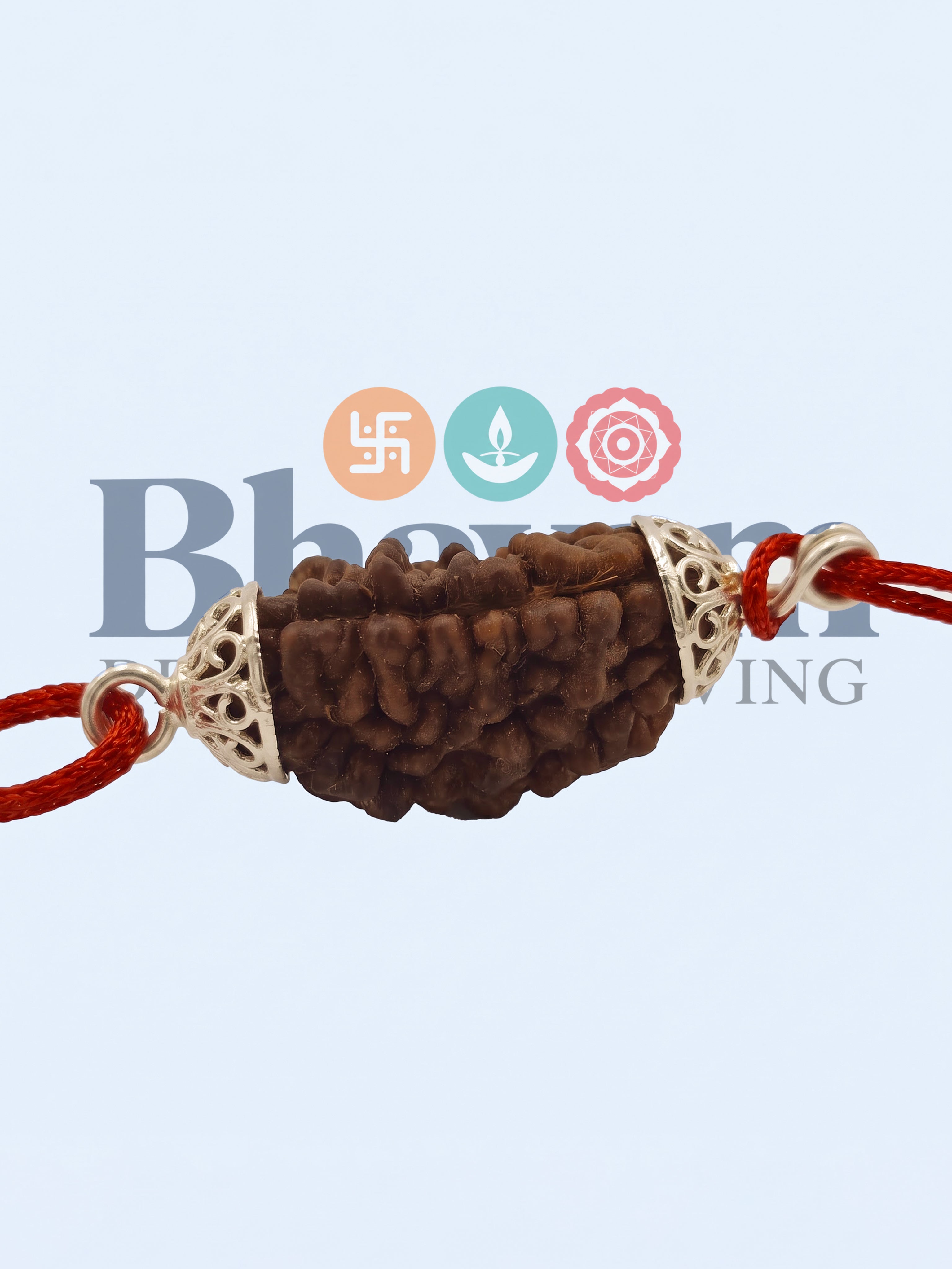 EkMukhi Daana Single with Silk, Silver Cap