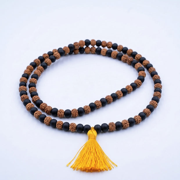 Karungali + Rudraksha Mala