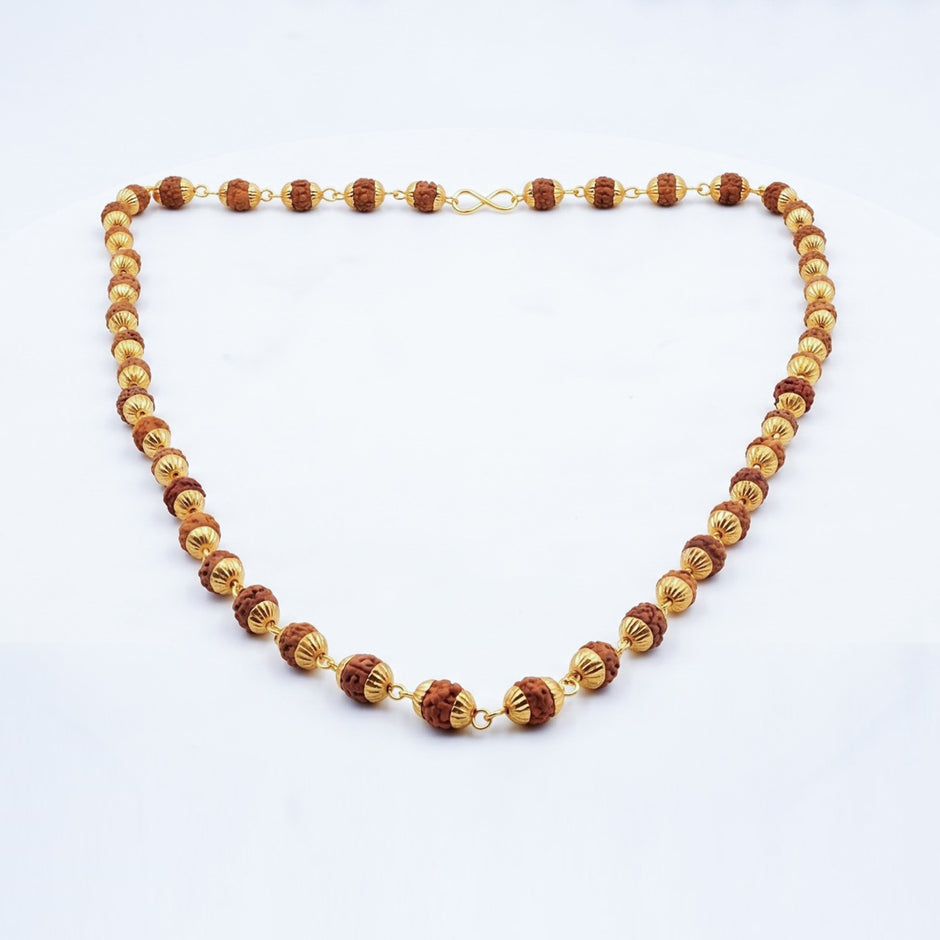 Panchamukhi Mala, Gold Cap, Small