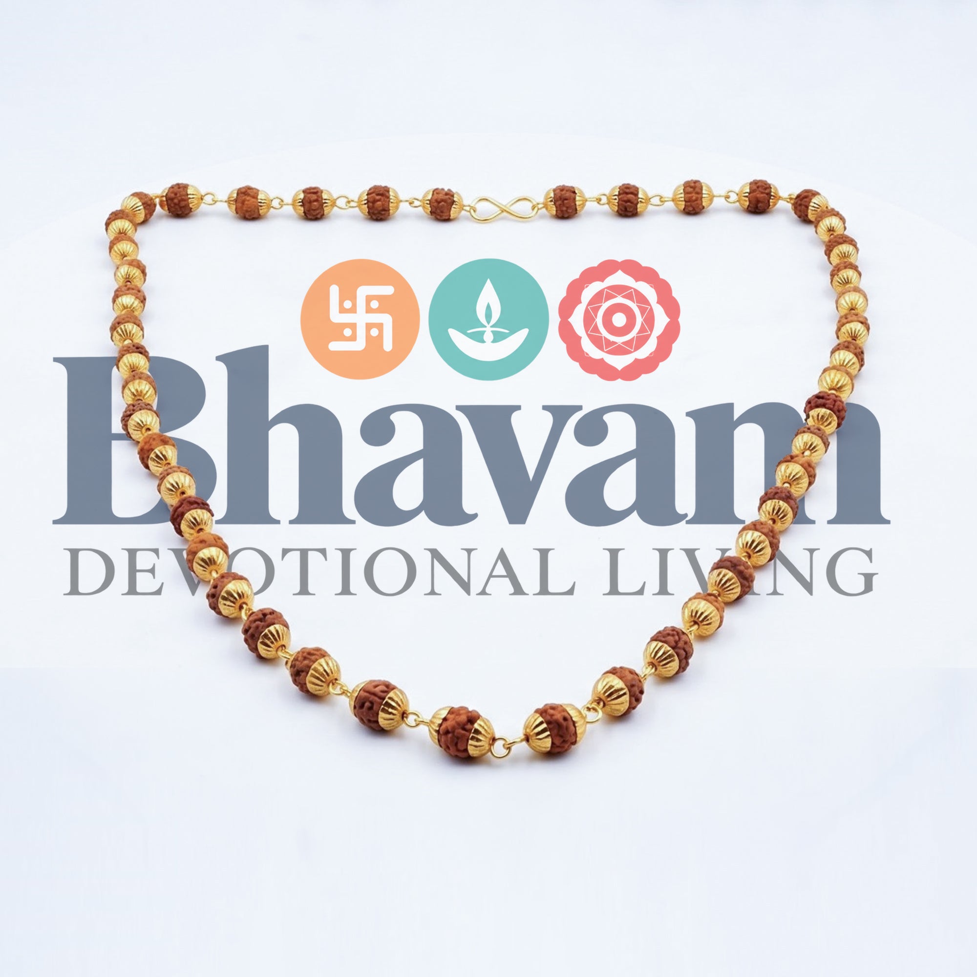Panchamukhi Mala, Gold Cap, Small